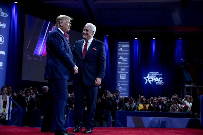 At CPAC, Trump Takes Aim at Rivals