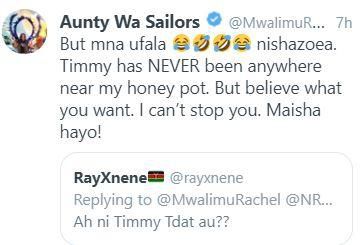 Timmy has never been anywhere near my honey pot – Mwalimu Rachel