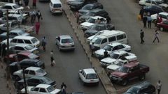 Vehicles at a car park in Nairobi