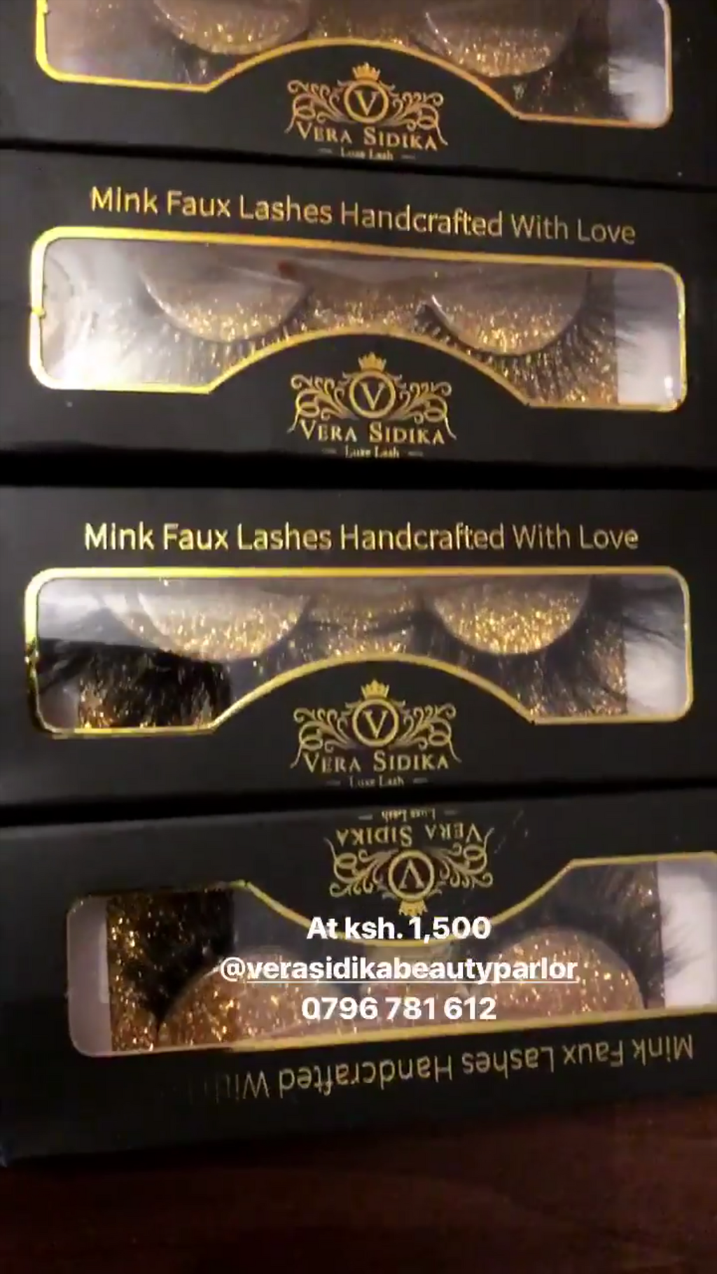 Vera Sidika's lash line (Instagram)