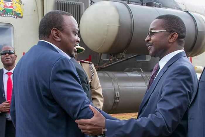 Uhuru arrives at John DeMathew's funeral