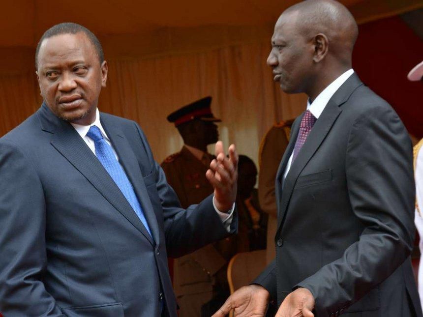 File image of DP William Ruto with President Uhuru Kenyatta