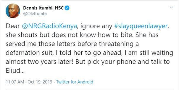 Donald Kipkorir shames Dennis Itumbi after dramatic clash in which they traded insults online