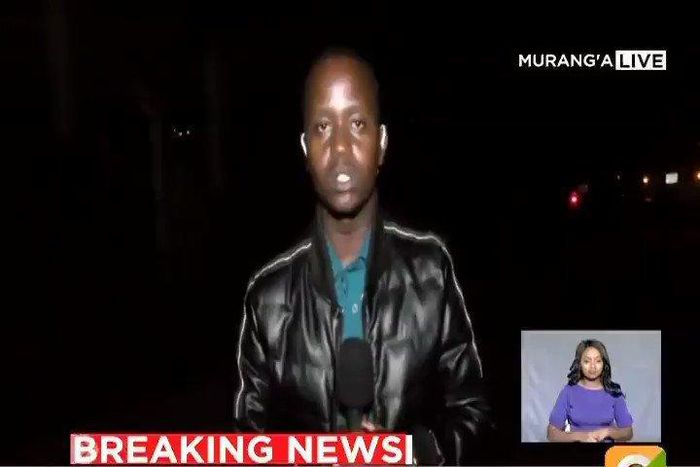 Royal Media Services journalist Victor Kinuthia