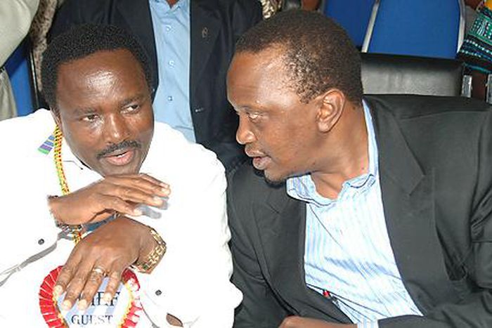 President Uhuru Kenyatta with Kalonzo Musyoka