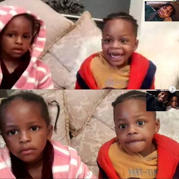 Diamond’s kids meet for the first time on video call