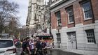 Basement Fire at St. John the Divine Forces Palm Sunday Worshippers Outside