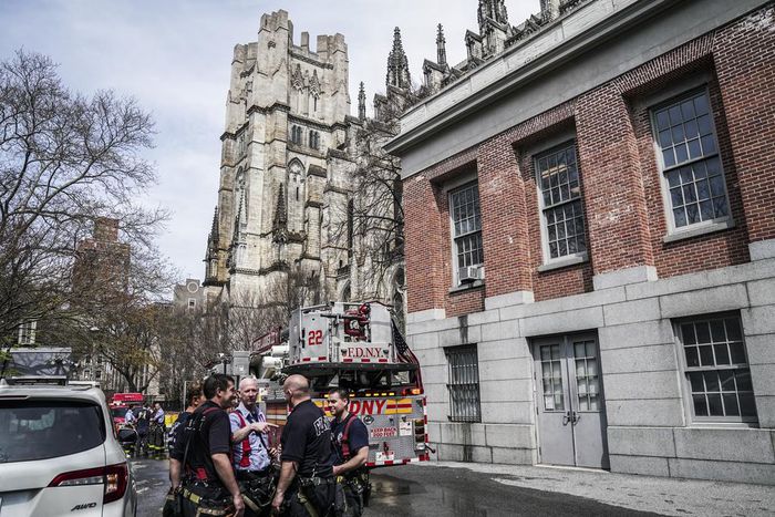Basement Fire at St. John the Divine Forces Palm Sunday Worshippers Outside