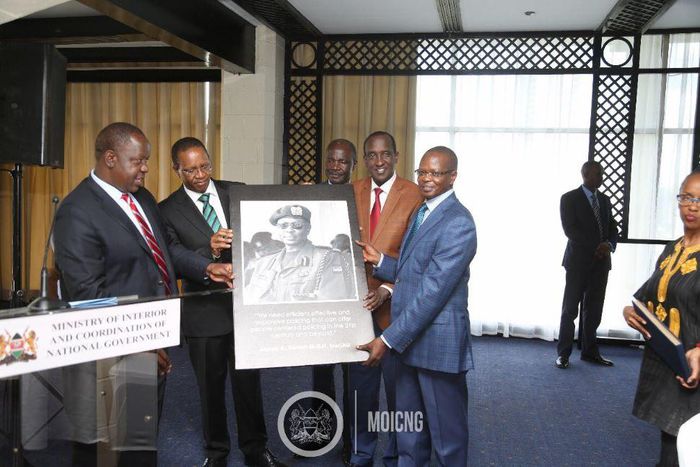 Government holds farewell party for former Inspector General of Police Joseph Boinett (MOICNG)