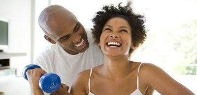 couple exercising together