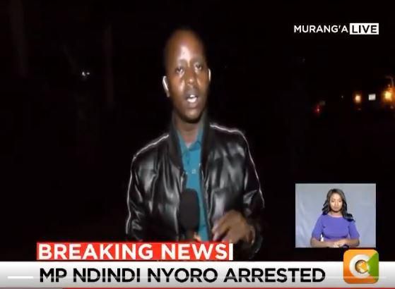 Royal Media Services journalist Victor Kinuthia