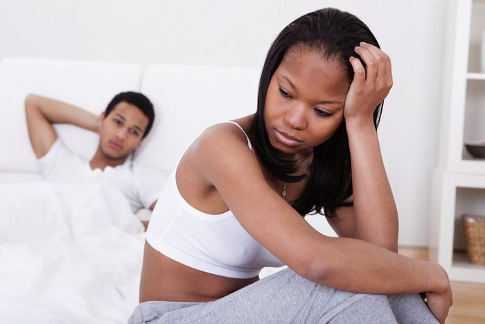 Unhappy couple who have not been having enough sex [Credit: Ebony]