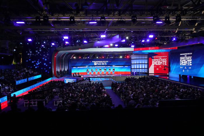 Victors in Iowa, Sanders and Buttigieg Are Targets in Democratic Debate