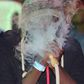 A man smoking Shisha