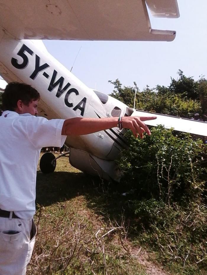 Plane crash-lands in Diani after developing mechanical problems