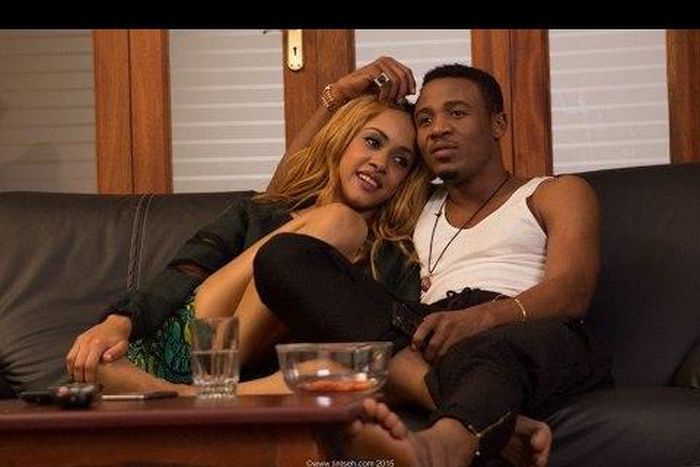 Tanasha Donna with Alikiba diuring the video shoot of Nagharamia . Tanaha has refuted claims the she is getting married to Alikiba