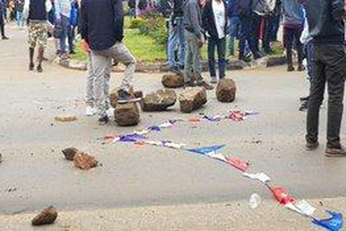 Multimedia University students engage police in running battles