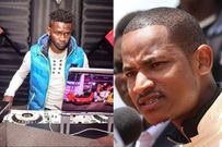 DJ Evolve (L) and Babu Owino (R)