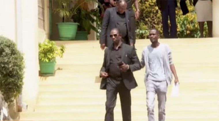Screen-grab image of Charles Emedo at Umash Funeral Home