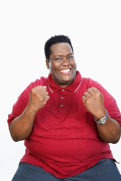 Fat black man.
