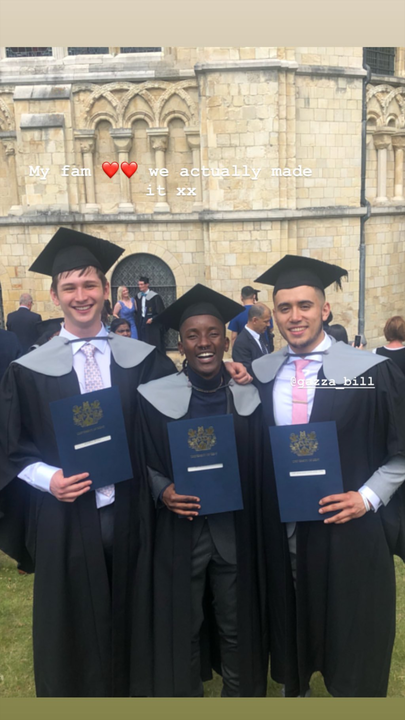 Machachari actor Ian ‘Almasi’ Munene graduates from The University of Kent (Instagram)