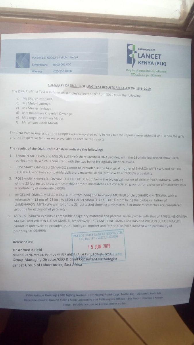 Full statement released by Lancet Kenya on 15 June 2019