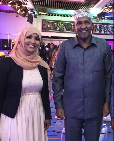 File image of Aden Duale with Hodan Naleyeh