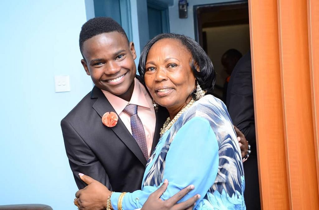 Alex Mwakideu's mother