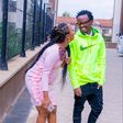 Bahati with his Wife Diana Marua