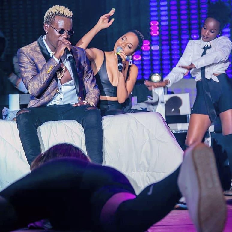 Singer Willy Paul with Nandy.