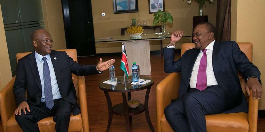 Leave Monica Juma alone and let her come back to Kenya - Uhuru Kenyatta's phone call with Tanzania's John Magufuli leaves guest in stiches