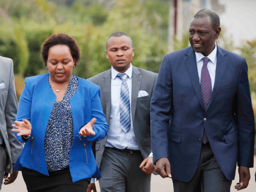 DP William Ruto and Kirinyaga Governor Anne Waiguru in Karen