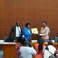 UNEB Chairperson Prof Mary Okwakol hands over the 2018 UCE Examination results to Minister of Education and sports Janet Museveni