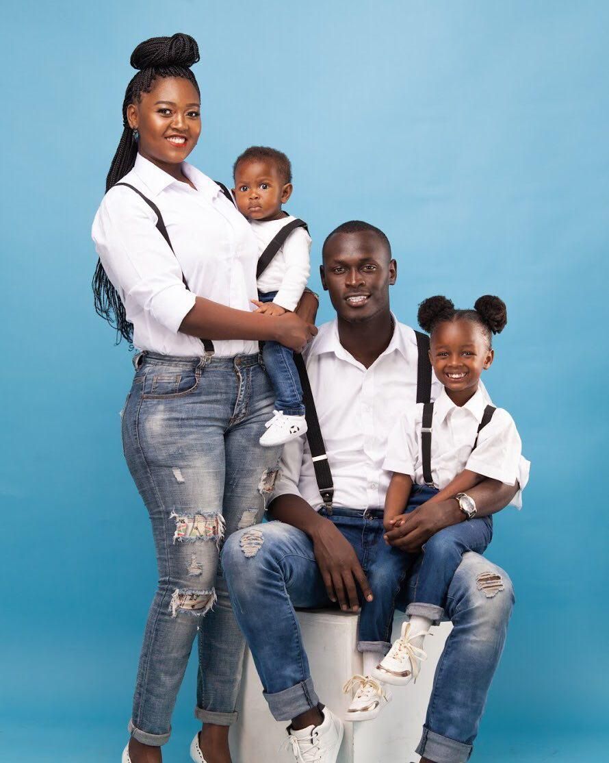 King kaka, his wife Nana Owiti and kids