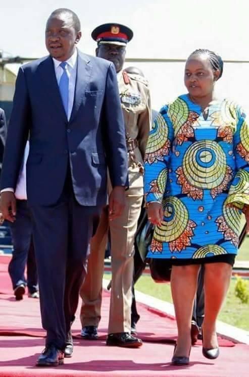 President Uhuru Kenyatta with Governor Anne Waiguru