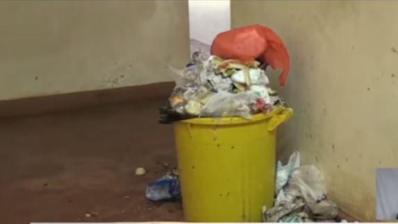 Screen grab of the mess at Kerugoya County Referral Hospital