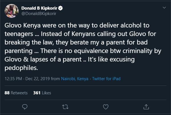 Glovo causes heated debate online after delivering Alcohol to children