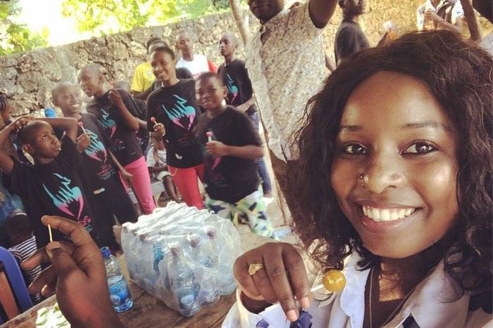 Saumu Mbuvi adopts a child as she pays tribute to late mother