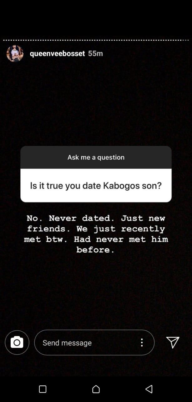 Vera Sidika comes clean on dating Kabogo’s son