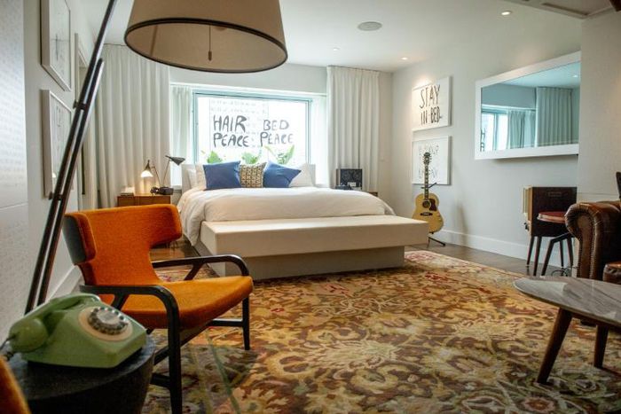 John Lennon and Yoko Ono actually rented four adjacent rooms in The Queen Elizabeth hotel for their stay in 1969, but the rooms have since been combined into a single 1,400-square-foot suite