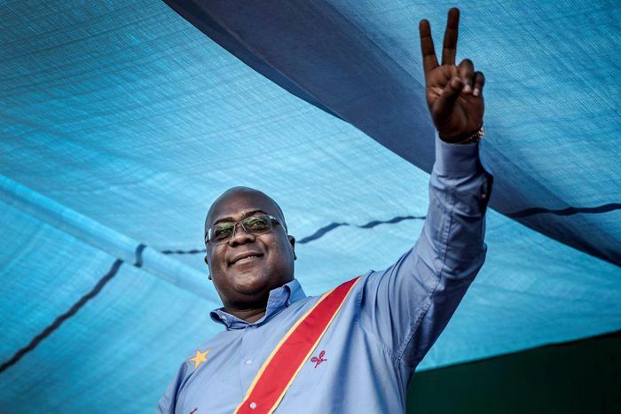 Democratic Republic of Congo's Union for Democracy and Social Progress party leader Felix Tshisekedi
