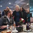 Gillibrand road tests 2020 campaign themes, at a diner close to home