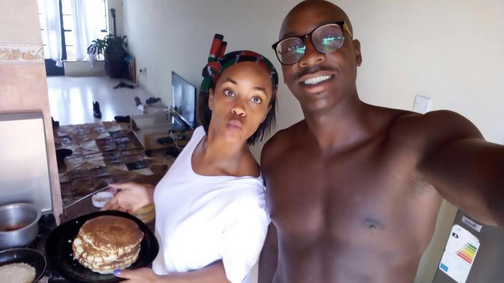 Sauti Sol's Bien Aime Baraza with fiancee Chiki Kuruka. Bien proposes to Chiki Kuruka
