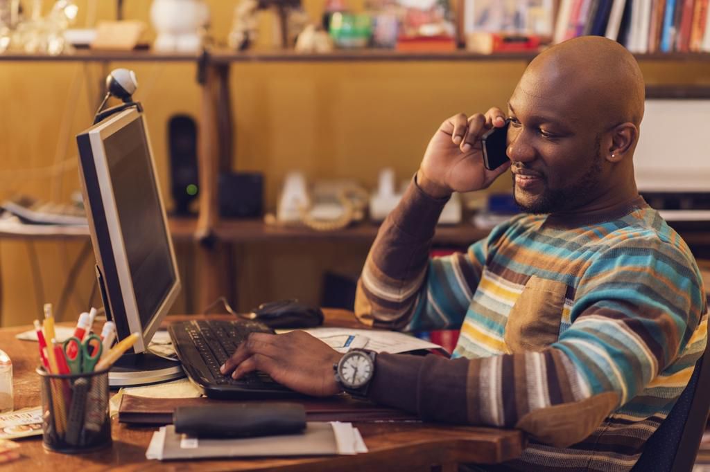 Working from home [Credit - The New Times Rwanda]