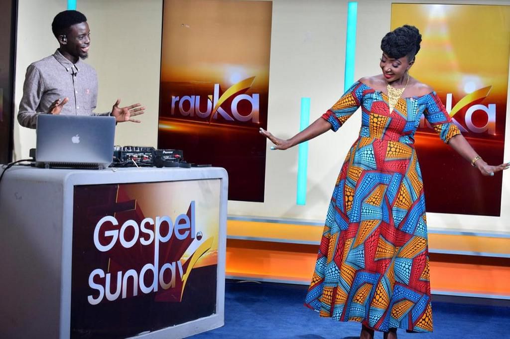 Former Rauka host Enid Moraa with Ken tha DJ
