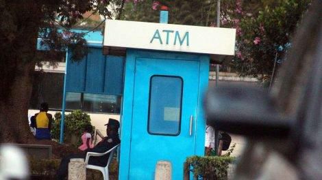 One of the Barclays Bank ATM at Kenyatta National Hospital in Nairobi where millions was stolen