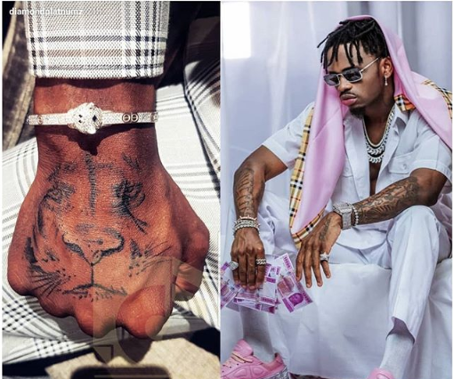 Harmonize gets huge elephant tattoo on his back and fans can’t keep calm (Photos)