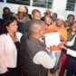 Imran Okoth receiving the ODM nomination certificate
