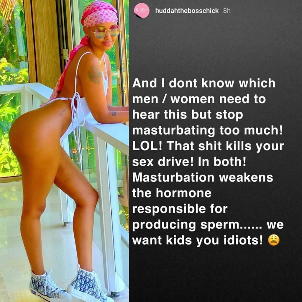 Stop Masturbating in quarantine, we want kids- shouts Huddah Monroe