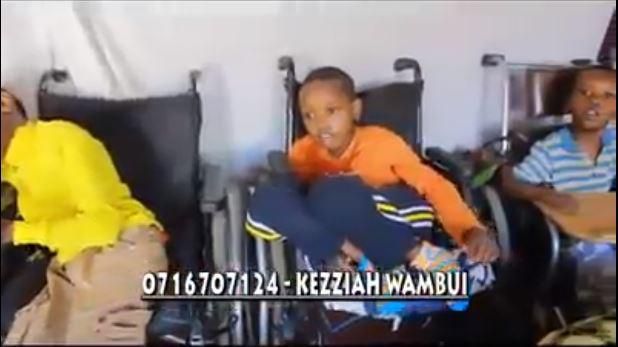 Kezziah Wambui with her Kids